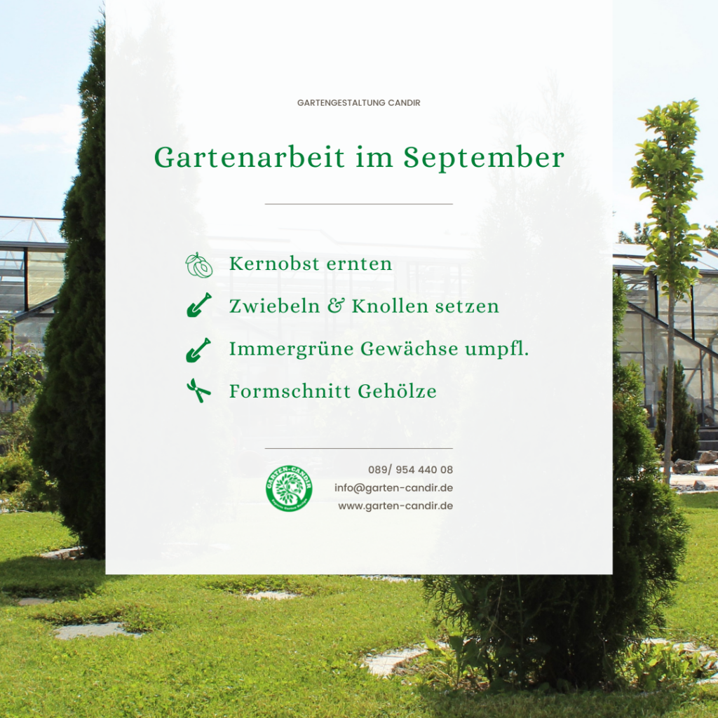 Gartengestaltung Candir - Gartentipps September